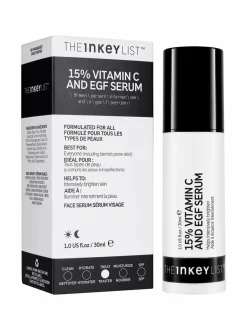 Kasvojenhoito-The Inkey List 15 % Vitamin C and EGF Serum -seerumi 30 ml