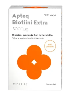 Apteekin Terveystuotteet-Apteq Biotiini Extra 180 kapselia