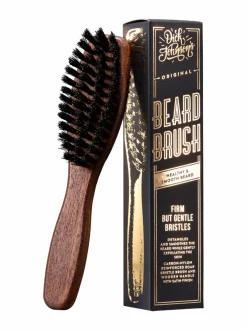Hiustarvikkeet-Dick Johnson Beard Brush With Handle 1 -partaharja WOODEN