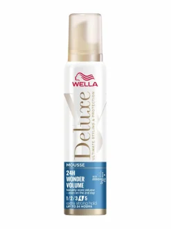 Muotoilu & Viimeistely-Wella Deluxe Wonder Volume Extra Strong Mousse -muotovaahto 75 ml