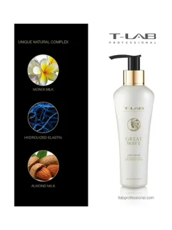 Muotoilu & Viimeistely-T-LAB Professional Great Wave Hair Cream -muotoiluvoide kiharille hiuksille 130ml