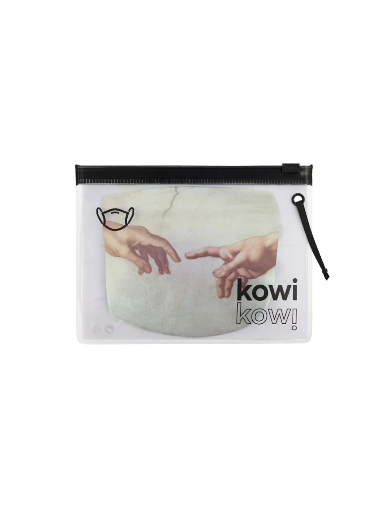 Kasvomaskit-Kowi Kowi Michelangelo Hands of God and Adam - Kasvomaski BEIGE