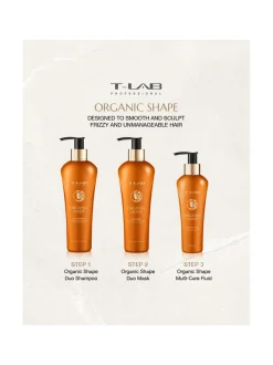 Lahjapakkaukset-T-LAB Professional Organic Shape Ritual Set - lahjapakkaus kiharille hiuksille 3 tuotetta