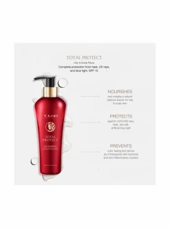 Lahjapakkaukset-T-LAB Professional Total Protect Ritual Set- lahjapakkaus värjätyille hiuksille, 3 tuotetta